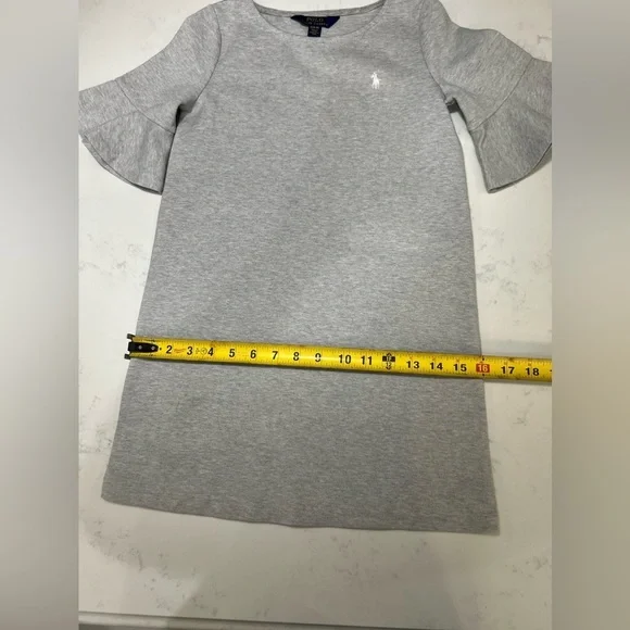 Ralph Lauren Gray Sheath Dress with Bell Sleeves - Picture 9 of 11